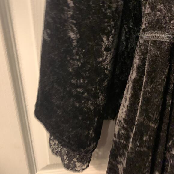 Lip Service Women's Whimsigoth Crushed Velvet Maxi Dress Size 1X Corset Witchy - Picture 8 of 16